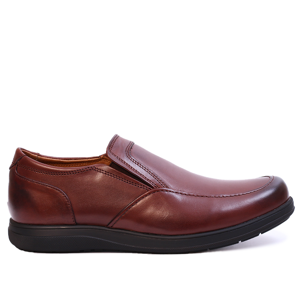 RelaxFit - Chaussure en Cuir Tabac