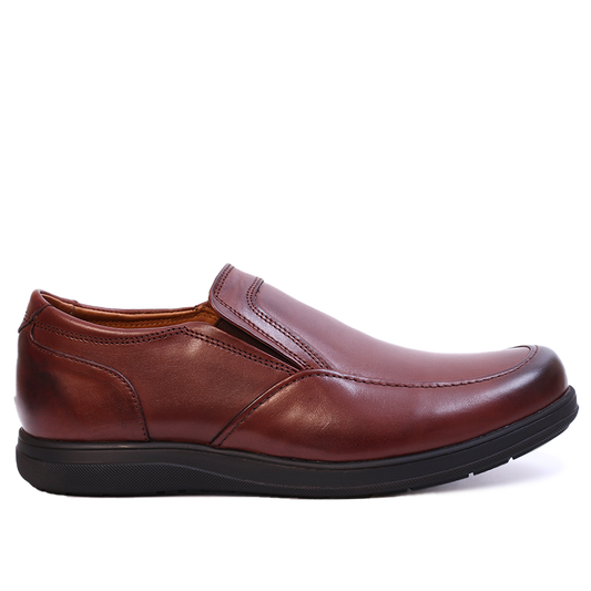 RelaxFit - Chaussure en Cuir Tabac