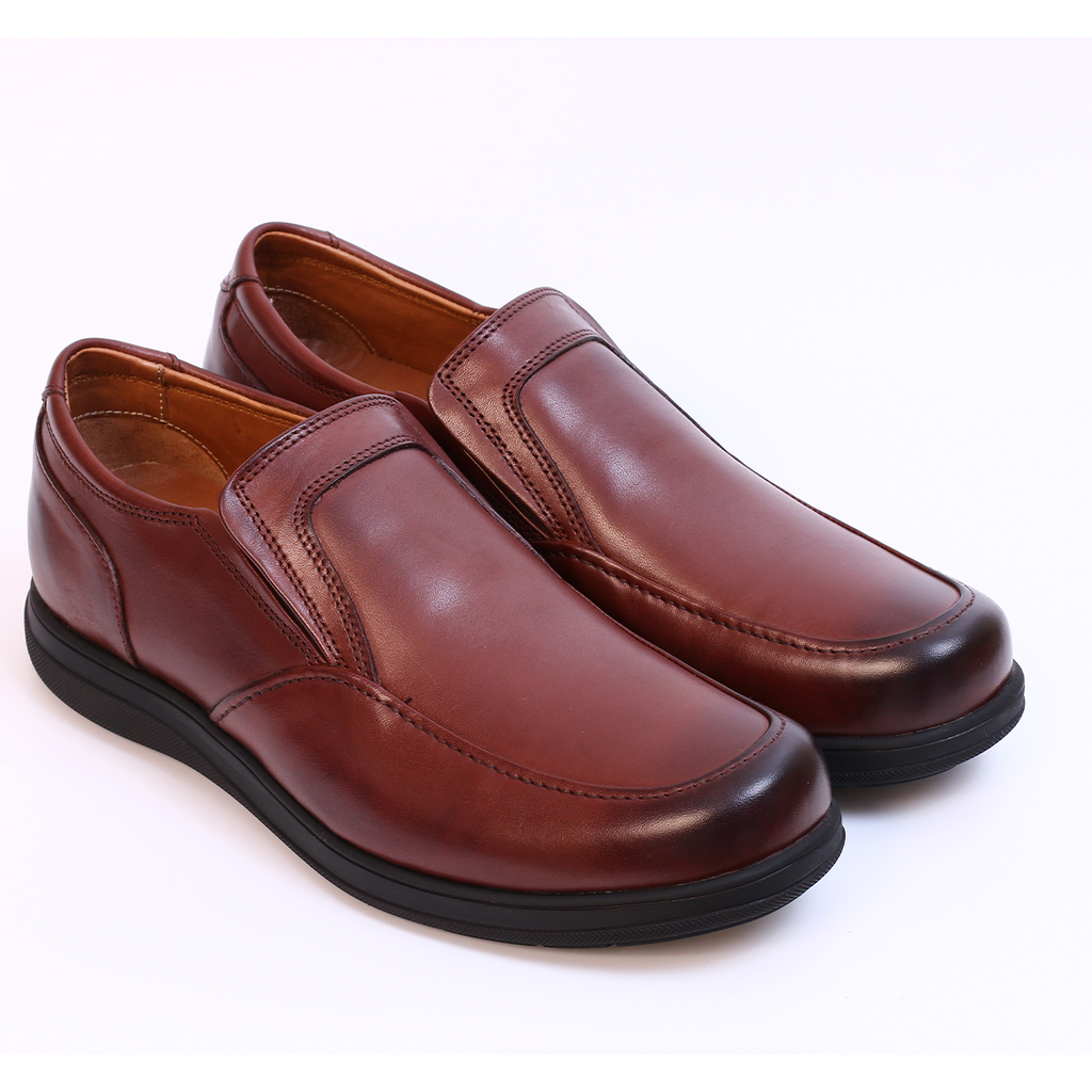 RelaxFit - Chaussure en Cuir Tabac