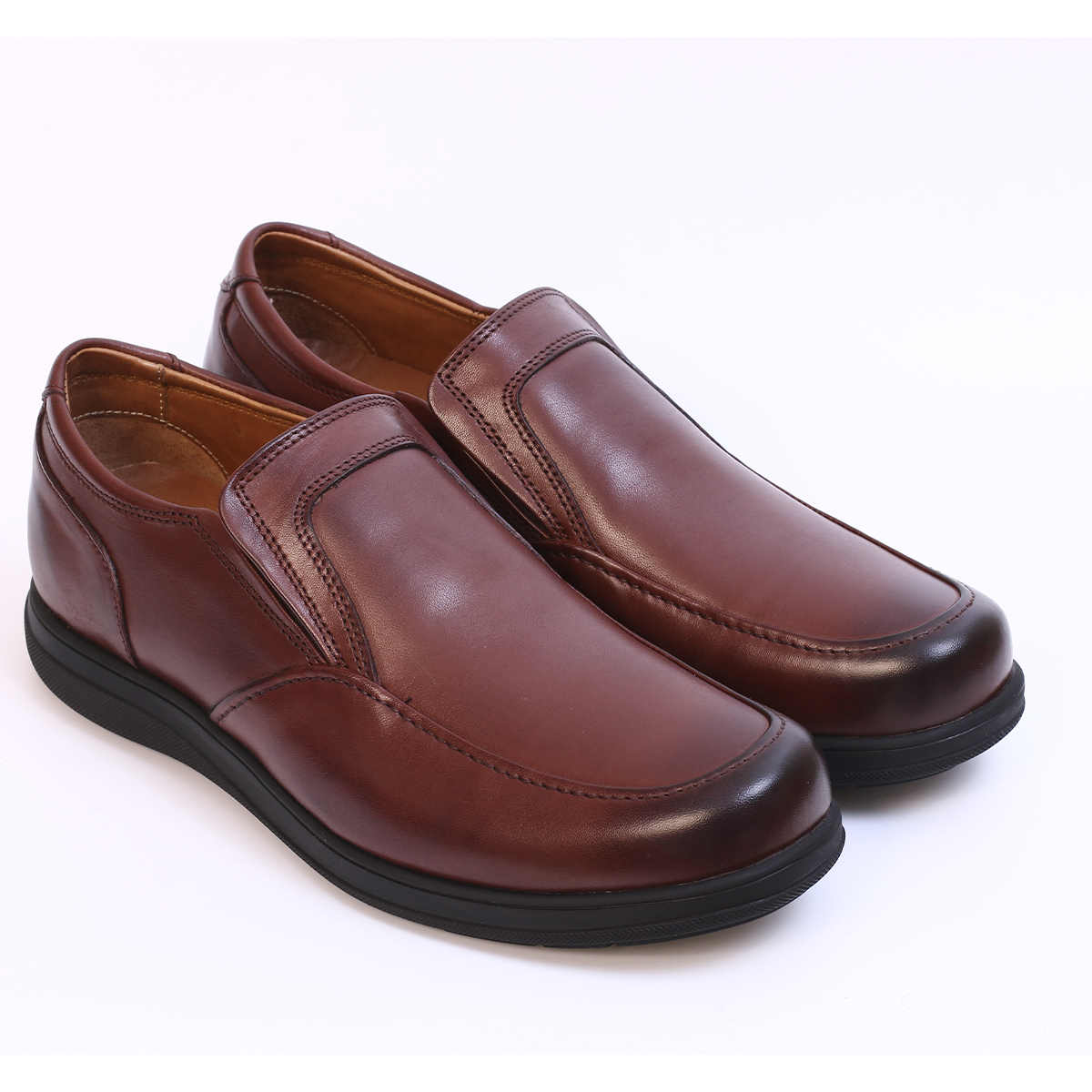 RelaxFit - Chaussure en Cuir Tabac