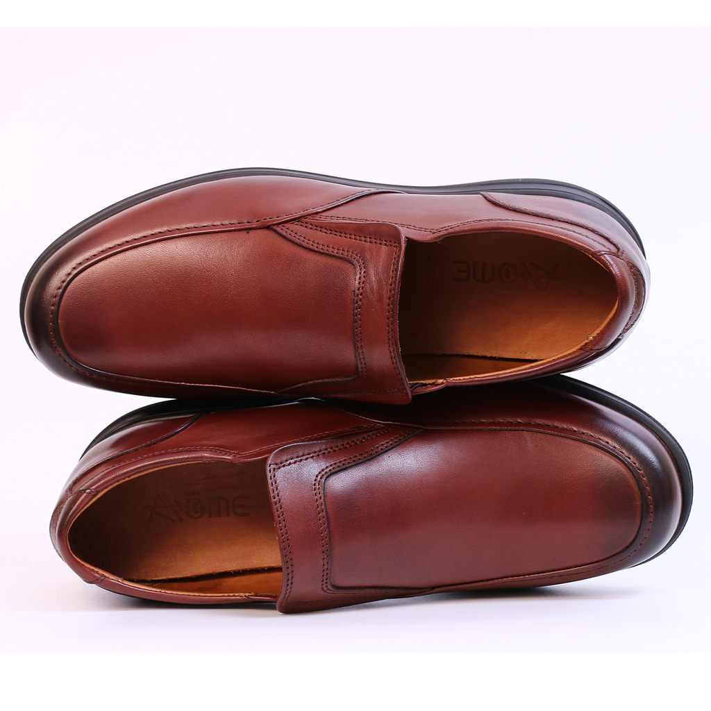 RelaxFit - Chaussure en Cuir Tabac