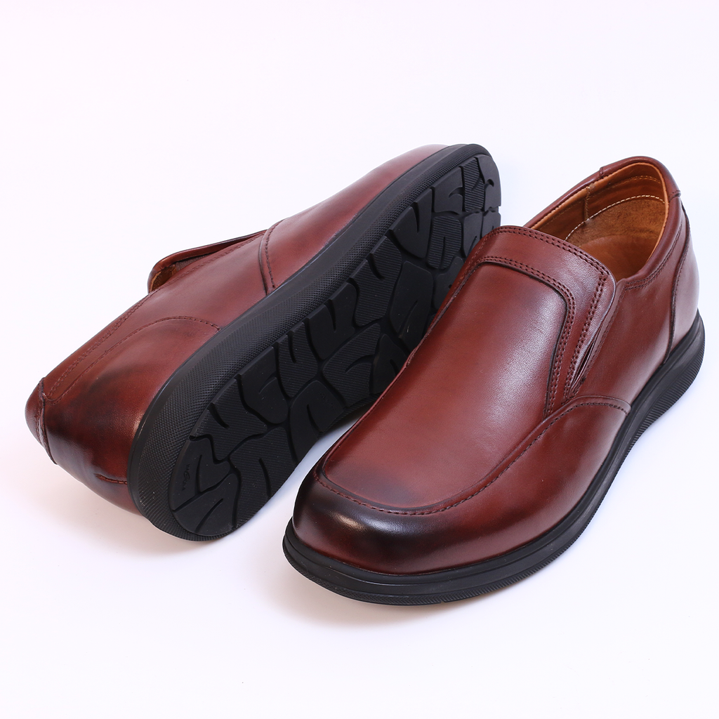 RelaxFit - Chaussure en Cuir Tabac