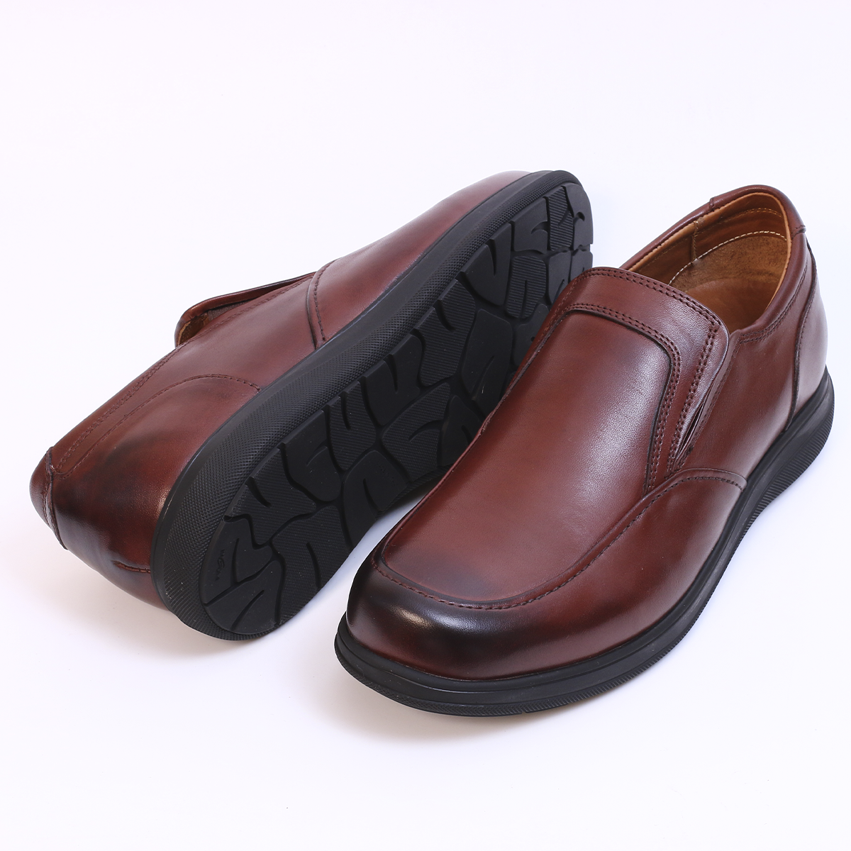 RelaxFit - Chaussure en Cuir Tabac