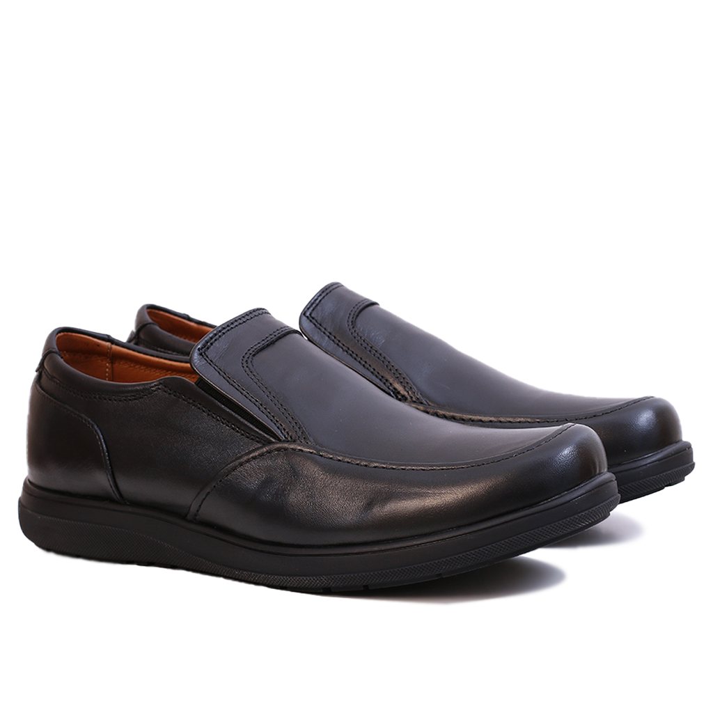 RelaxFit - Chaussure en Cuir Noir