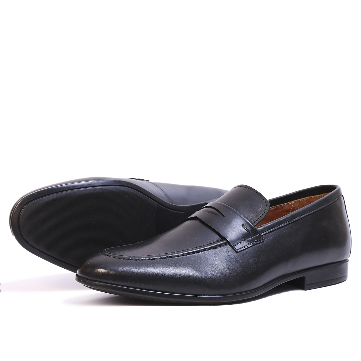 Chaussures Homme Loafer (Mocassin) Cuir Noir 1963