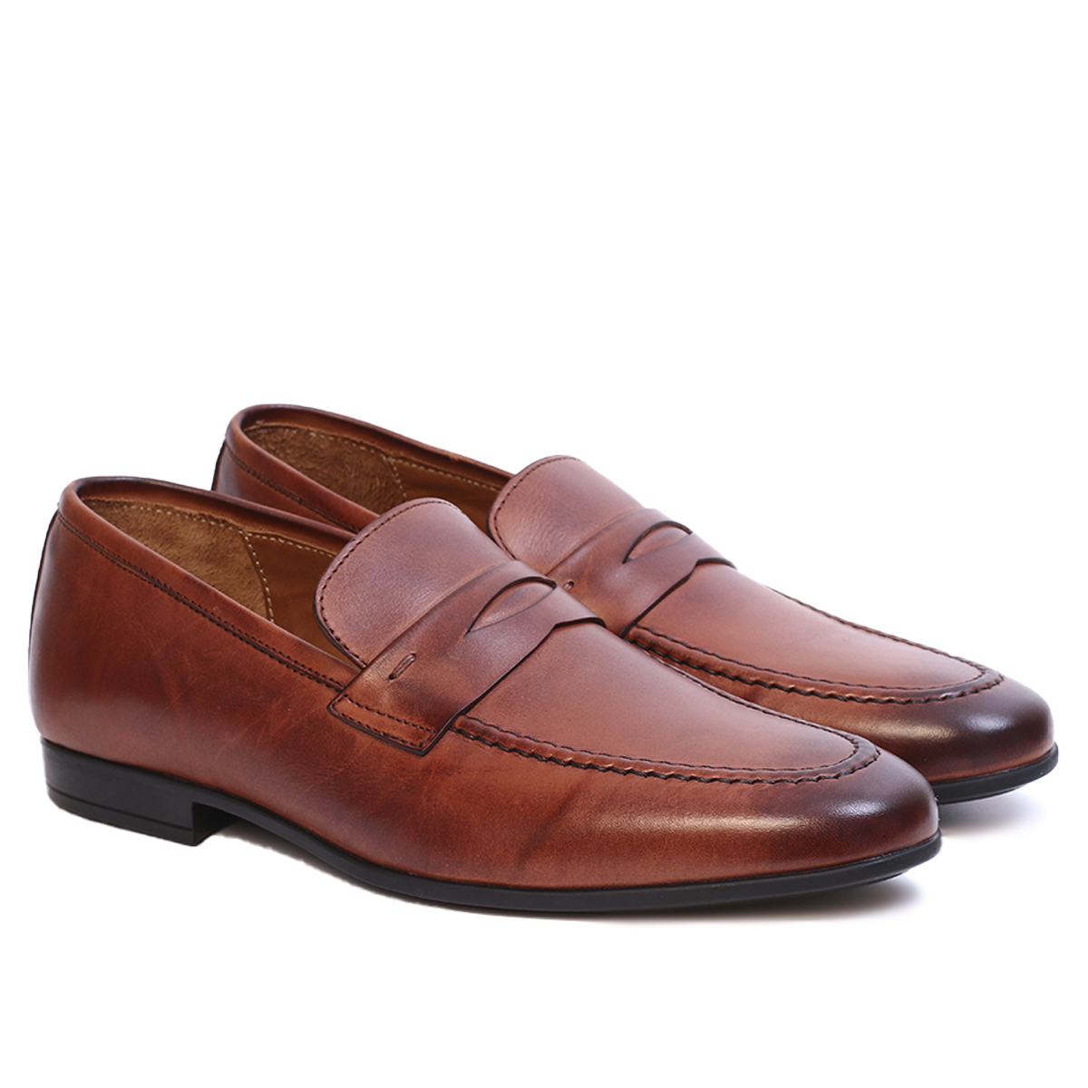 MIKE Loafer (Mocassin) Cuir Tabac