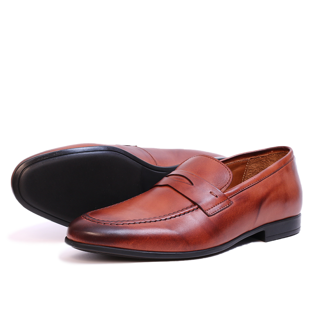 MIKE Loafer (Mocassin) Cuir Tabac