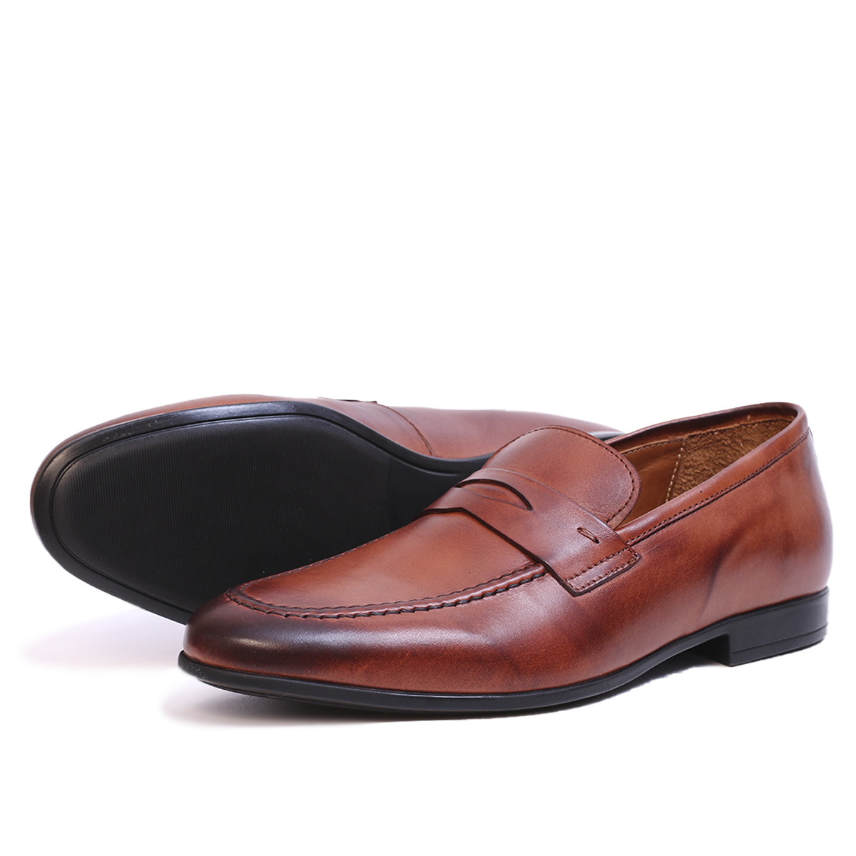 MIKE Loafer (Mocassin) Cuir Tabac