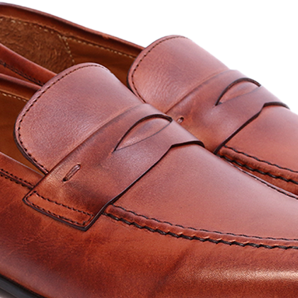 MIKE Loafer (Mocassin) Cuir Tabac
