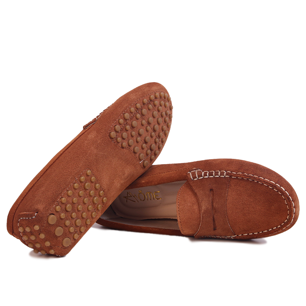 Smile Mocassin en Daim Tabac