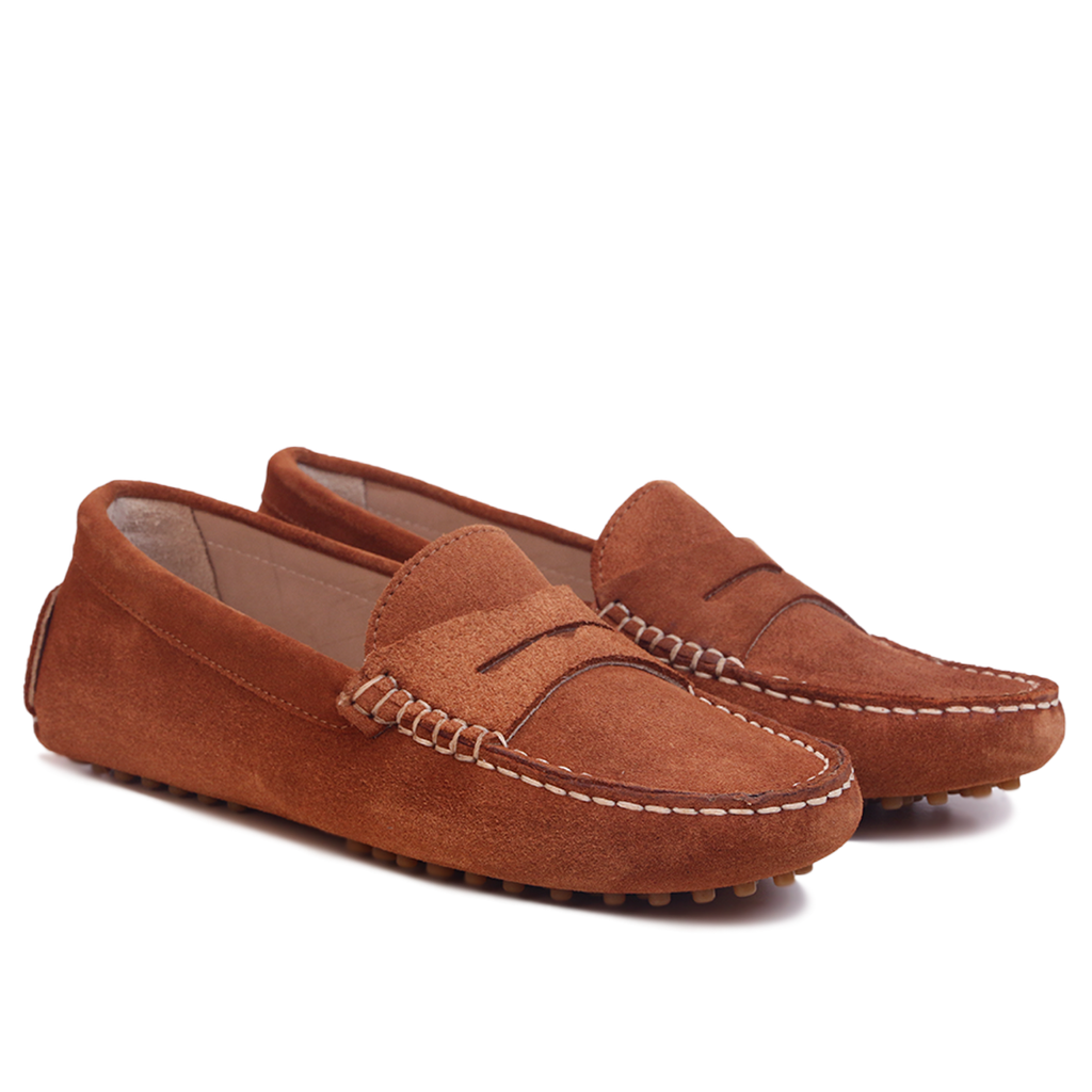 Smile Mocassin en Daim Tabac