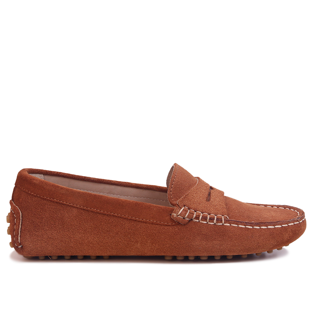 Smile Mocassin en Daim Tabac