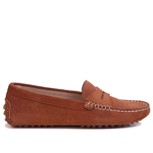Smile Mocassin en Daim Tabac