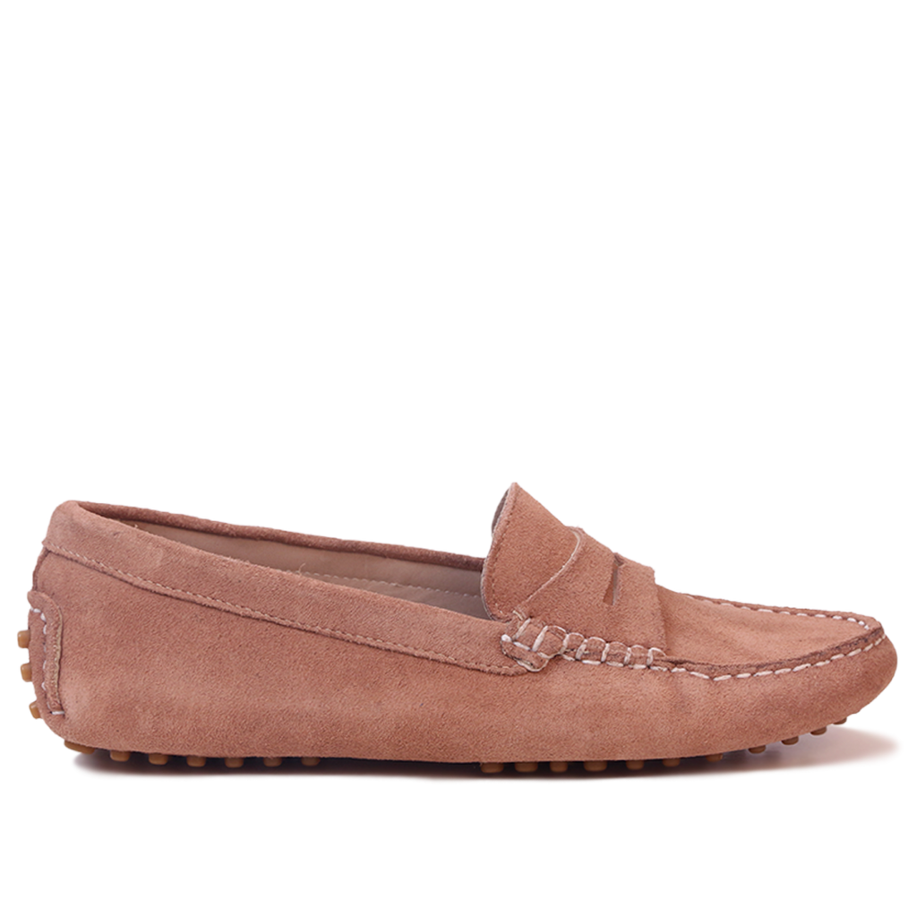 Smile Mocassin en Daim Taupe
