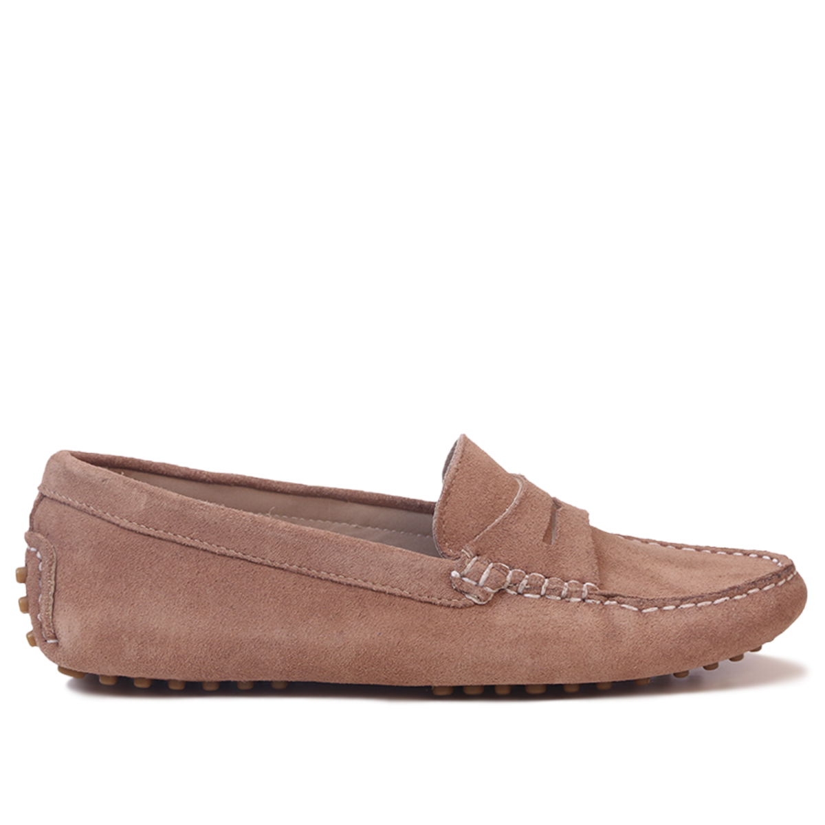 Smile Mocassin en Daim Taupe