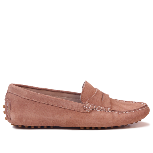 Smile Mocassin en Daim Taupe