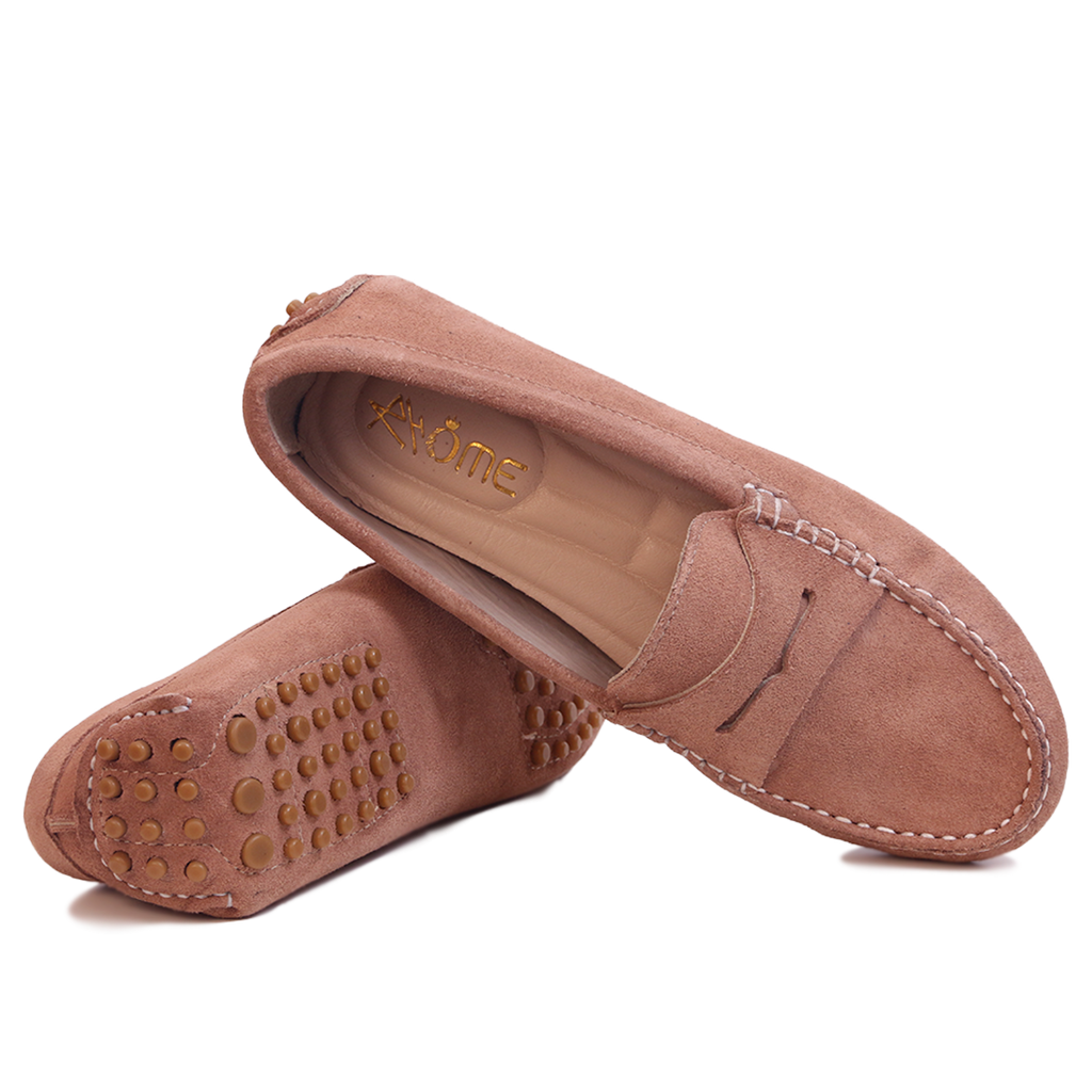 Smile Mocassin en Daim Taupe