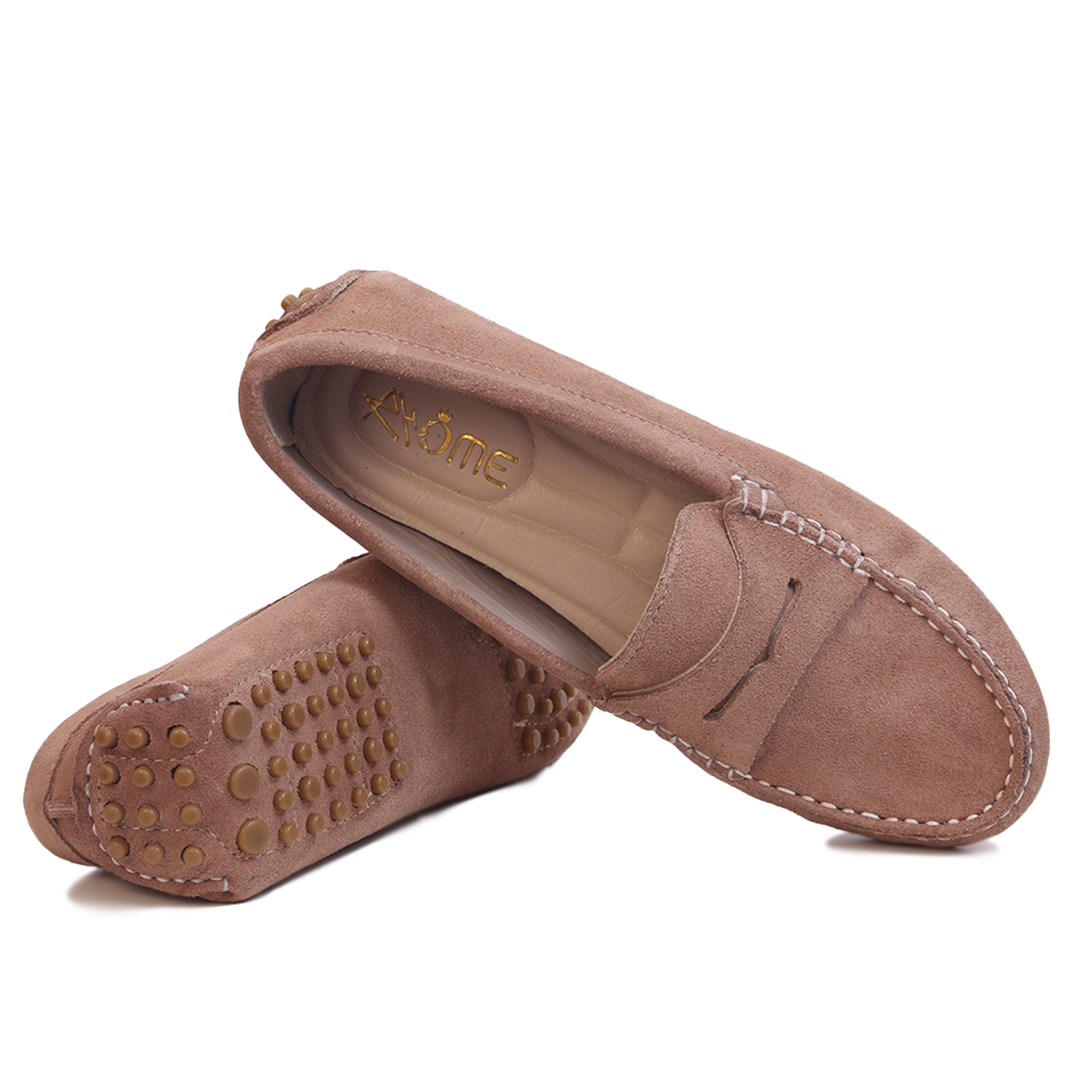 Smile Mocassin en Daim Taupe