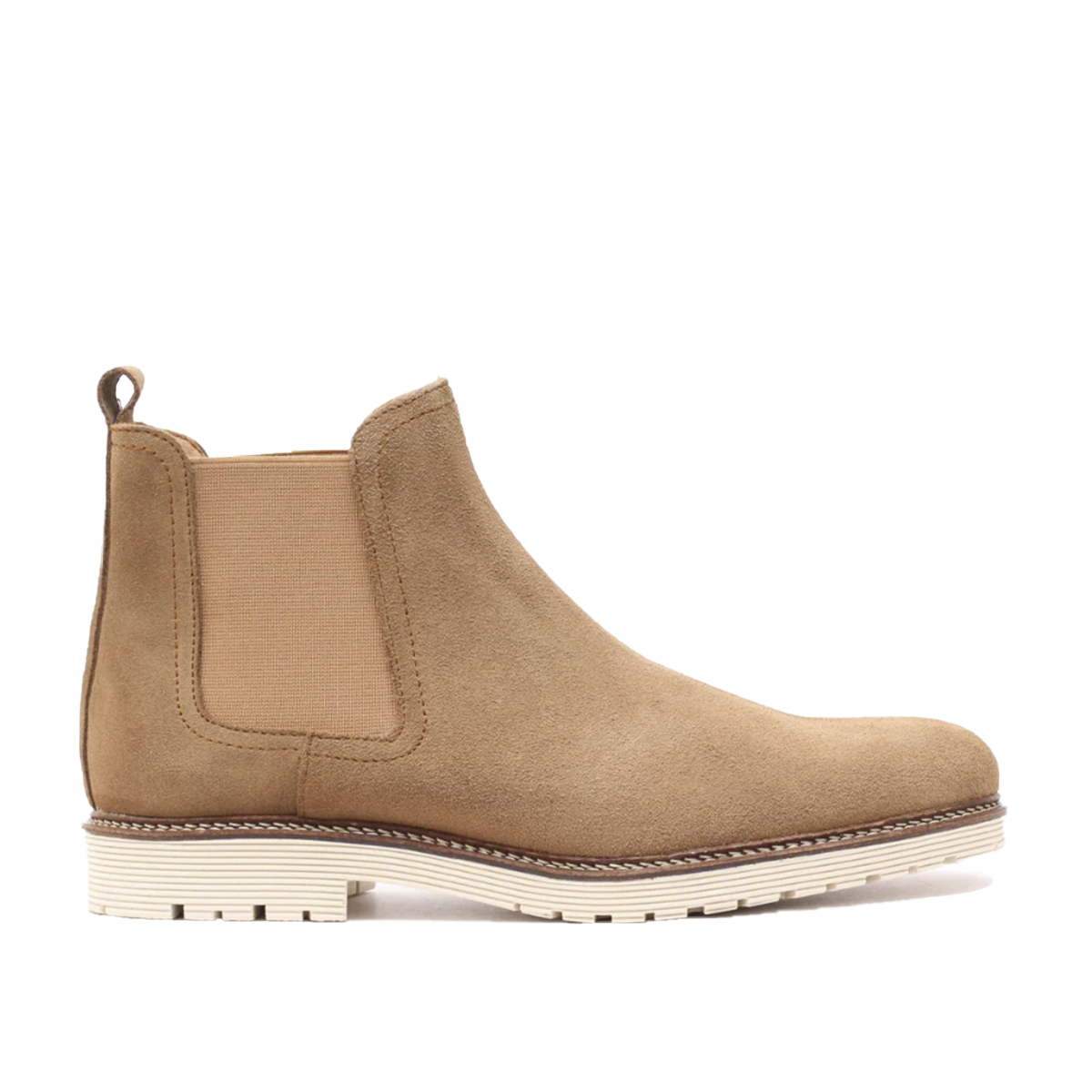 CHELSEA BOOTS EN DAIM BEIGE 204