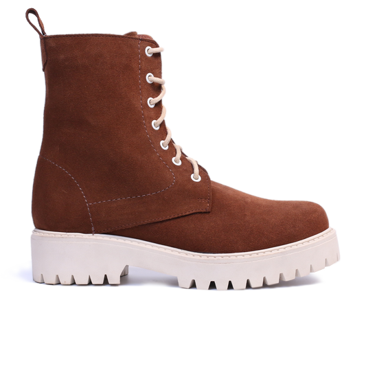 BOTTINE EN DAIM TABAC 2062