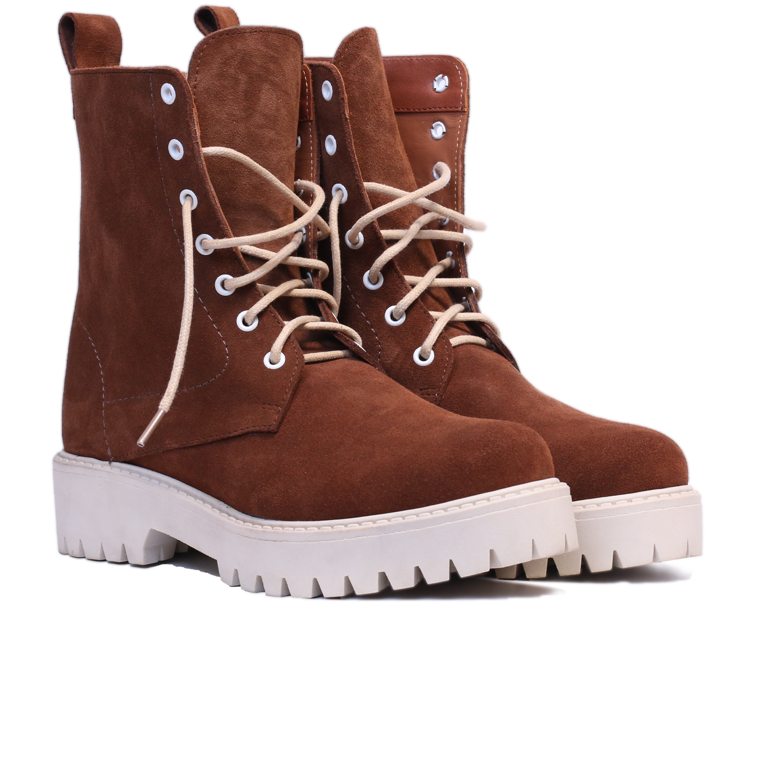BOTTINE EN DAIM TABAC 2062