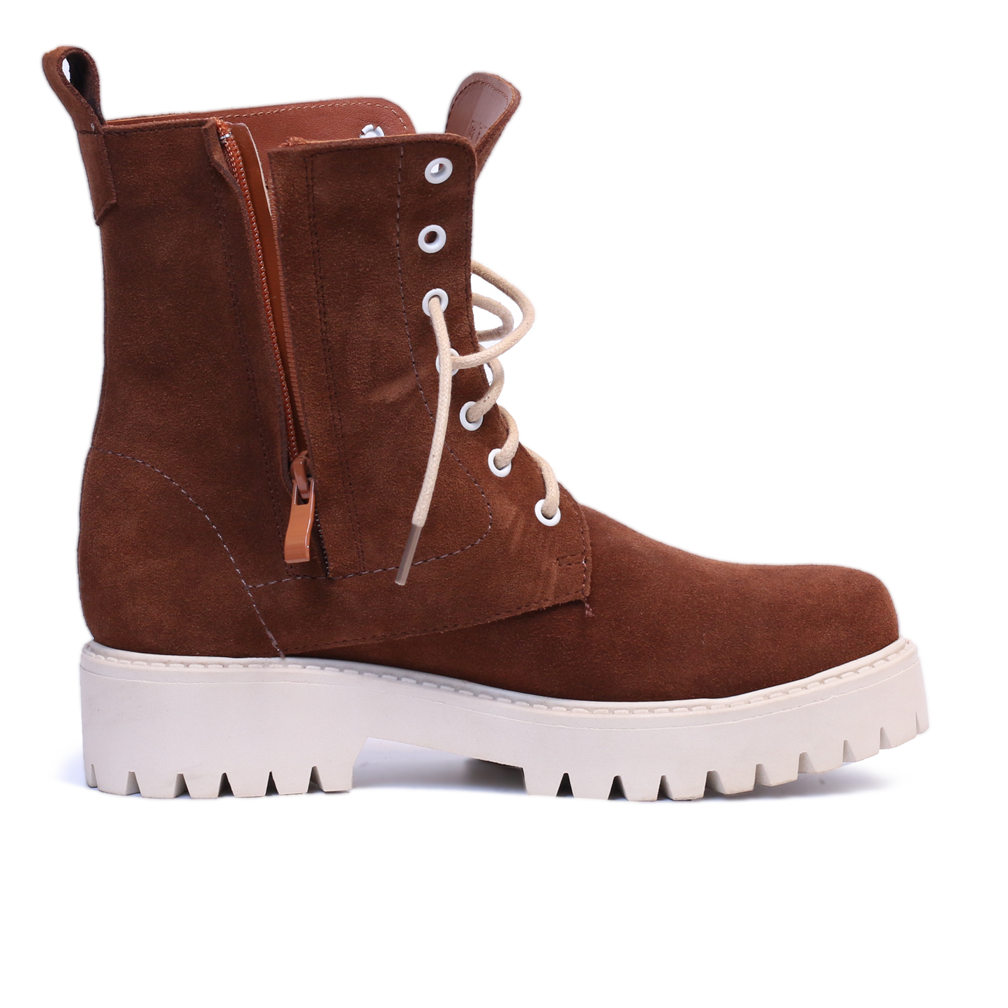 BOTTINE EN DAIM TABAC 2062