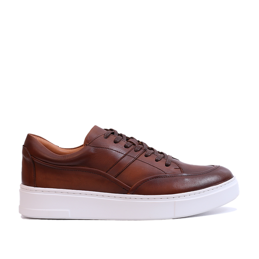 BASKET CUIR TABAC 2326