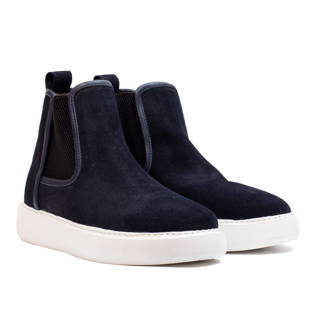 310 BASKETS EN DAIM BLEU MARINE