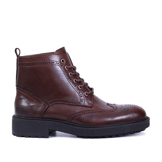 Bottine en cuir Marron 405