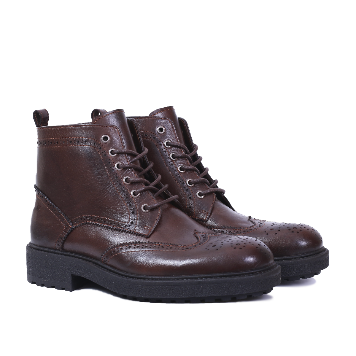 Bottine en cuir Marron 405