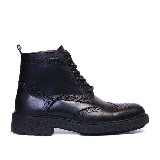 Bottine en cuir NOIR 405