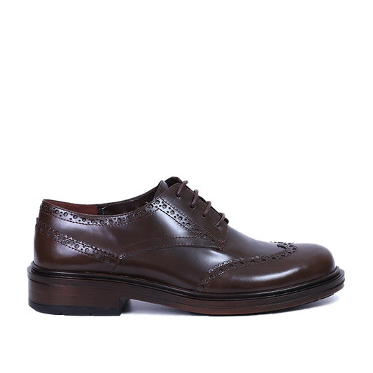 NOVA DERBIES EN CUIR DEMASQUABLE MARRON