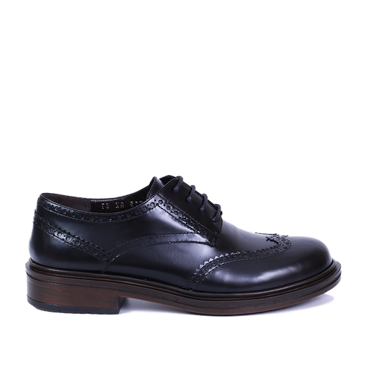 NOVA DERBIES EN CUIR DEMASQUABLE NOIR