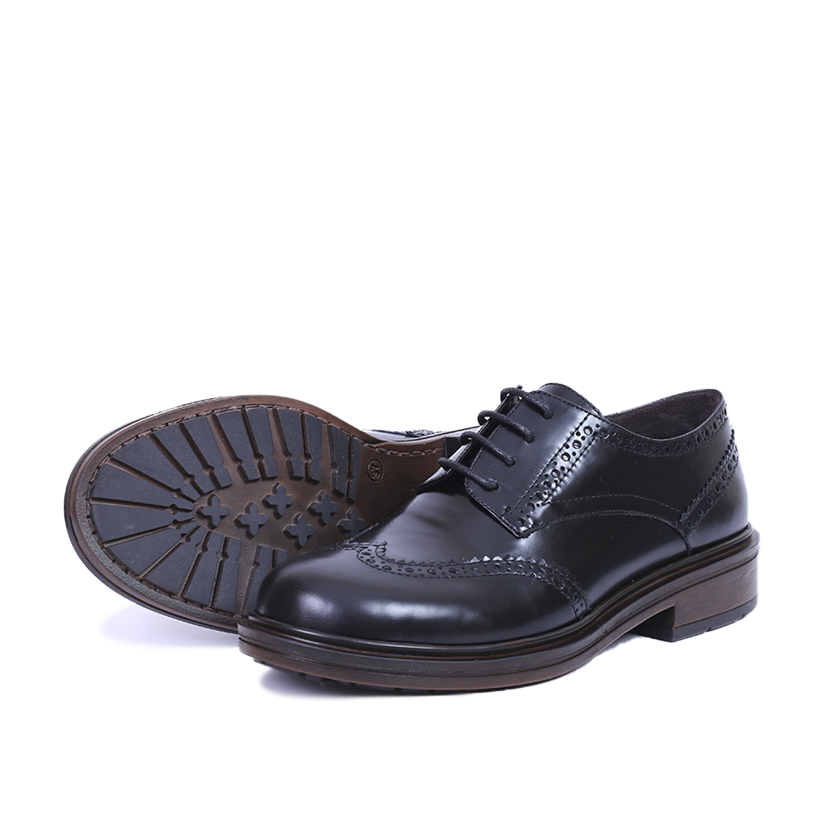 NOVA DERBIES EN CUIR DEMASQUABLE NOIR