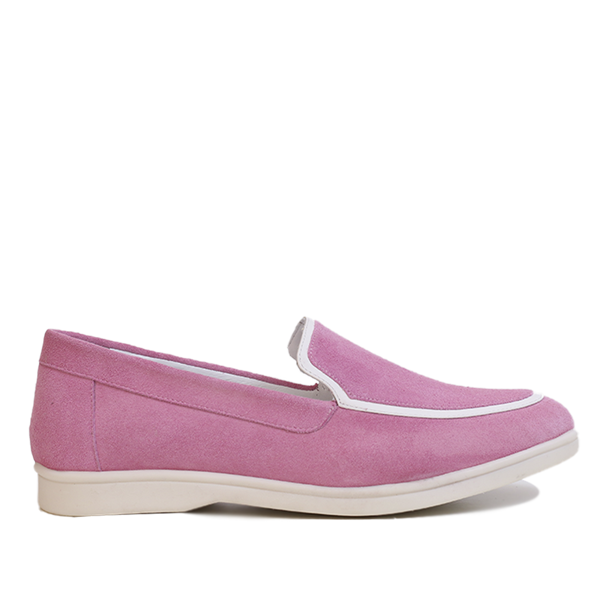 CHAUSSURE FEMME EN DAIM ROSE 4989