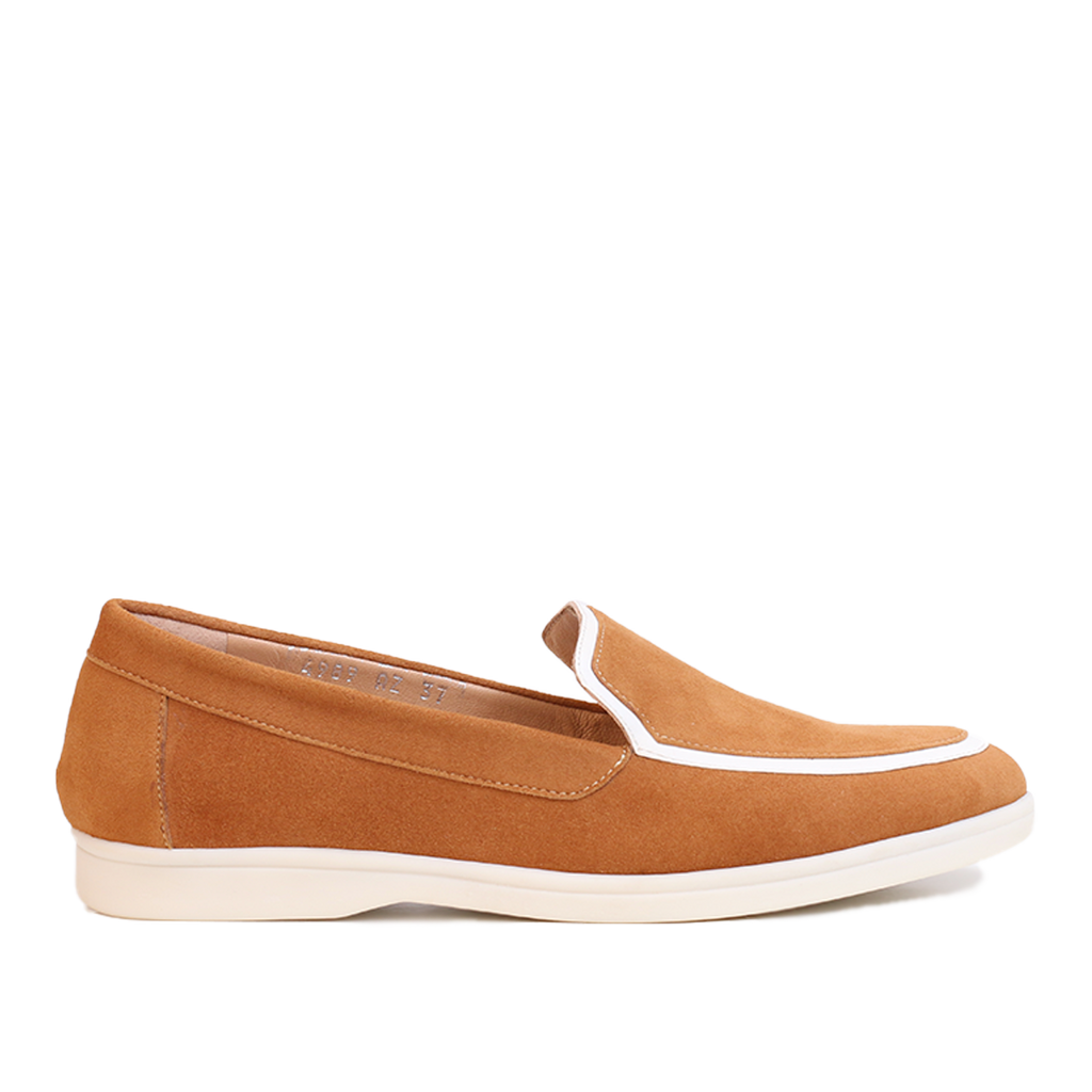 VELVET  EN DAIM TABAC
