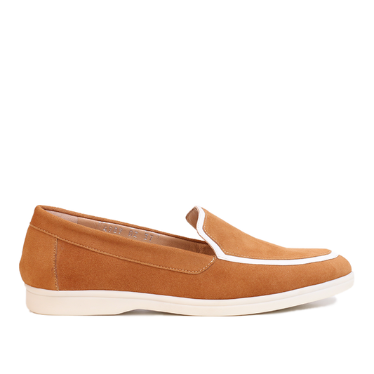 VELVET  EN DAIM TABAC