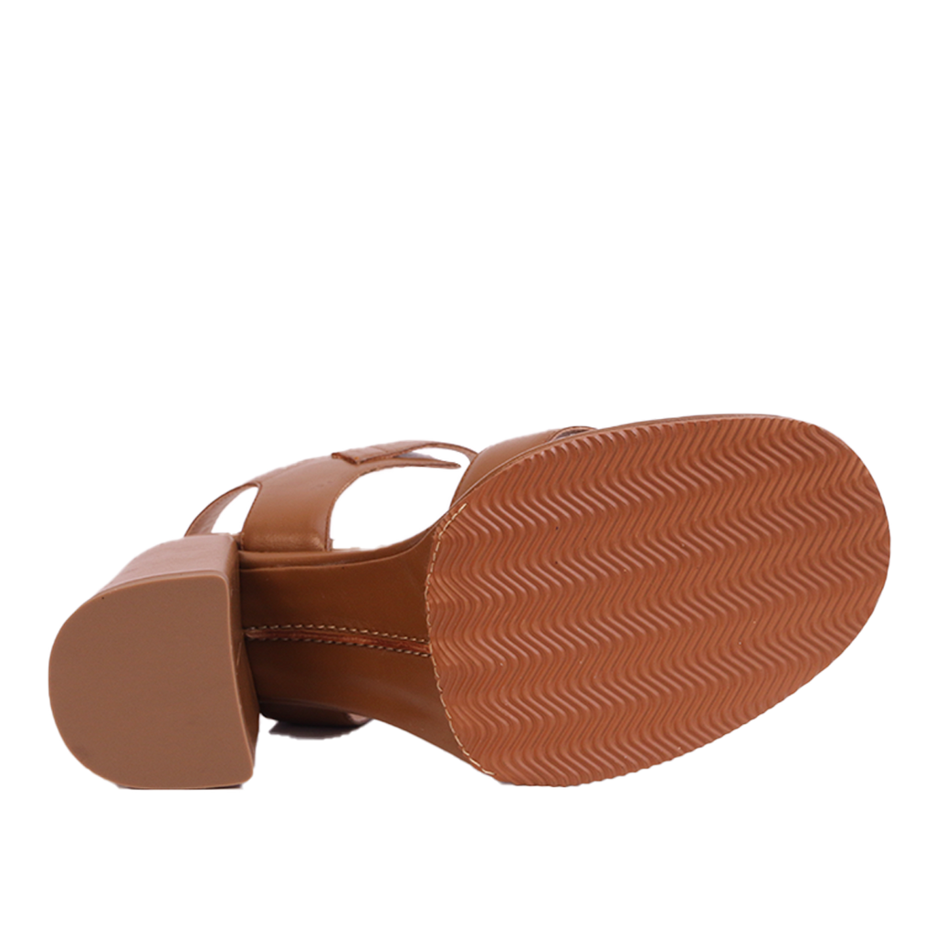 5092 SANDALES EN CUIR TABAC