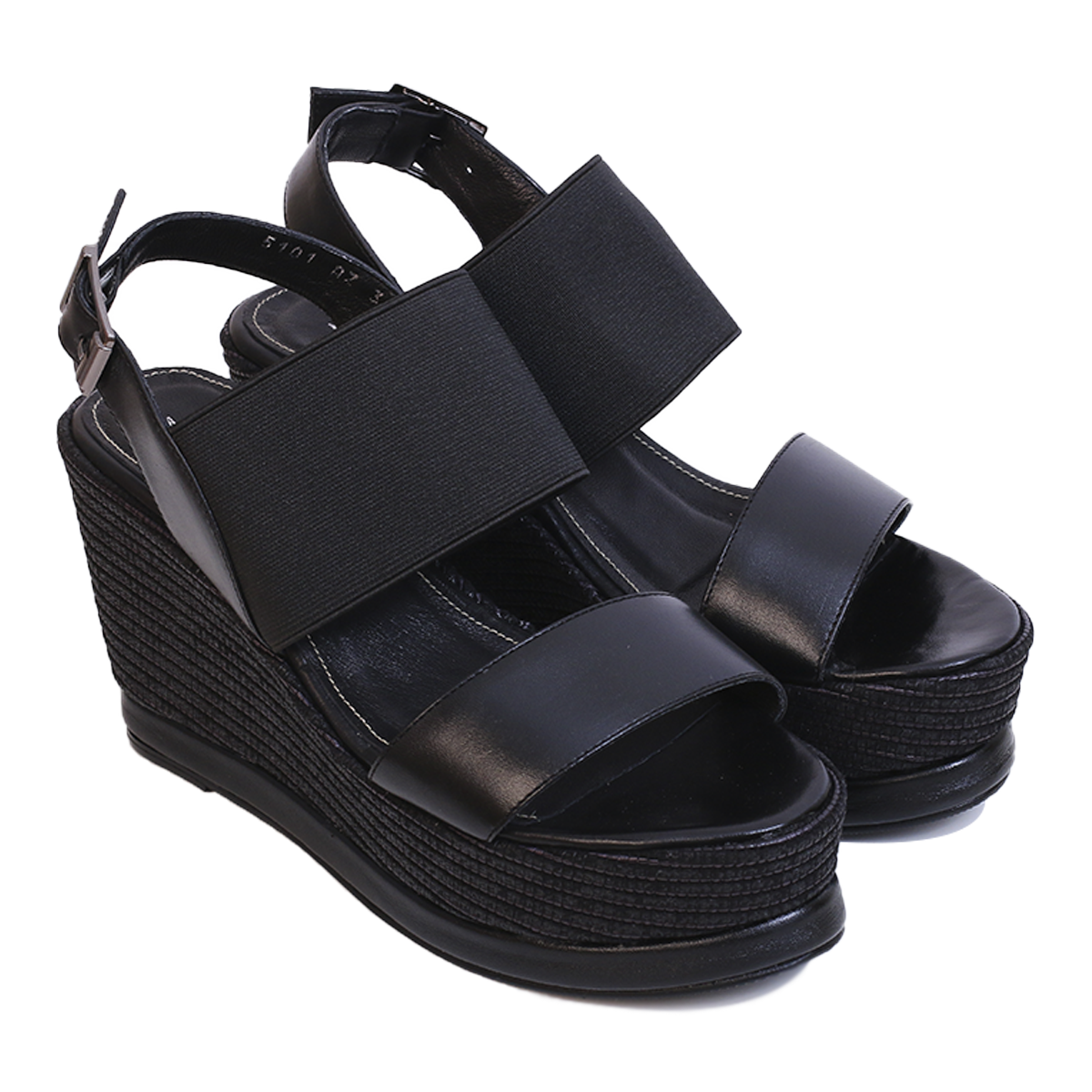 5101 SANDALES EN CUIR NOIR