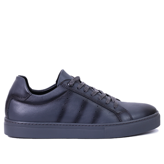 BASKET EN CUIR GRIS 528