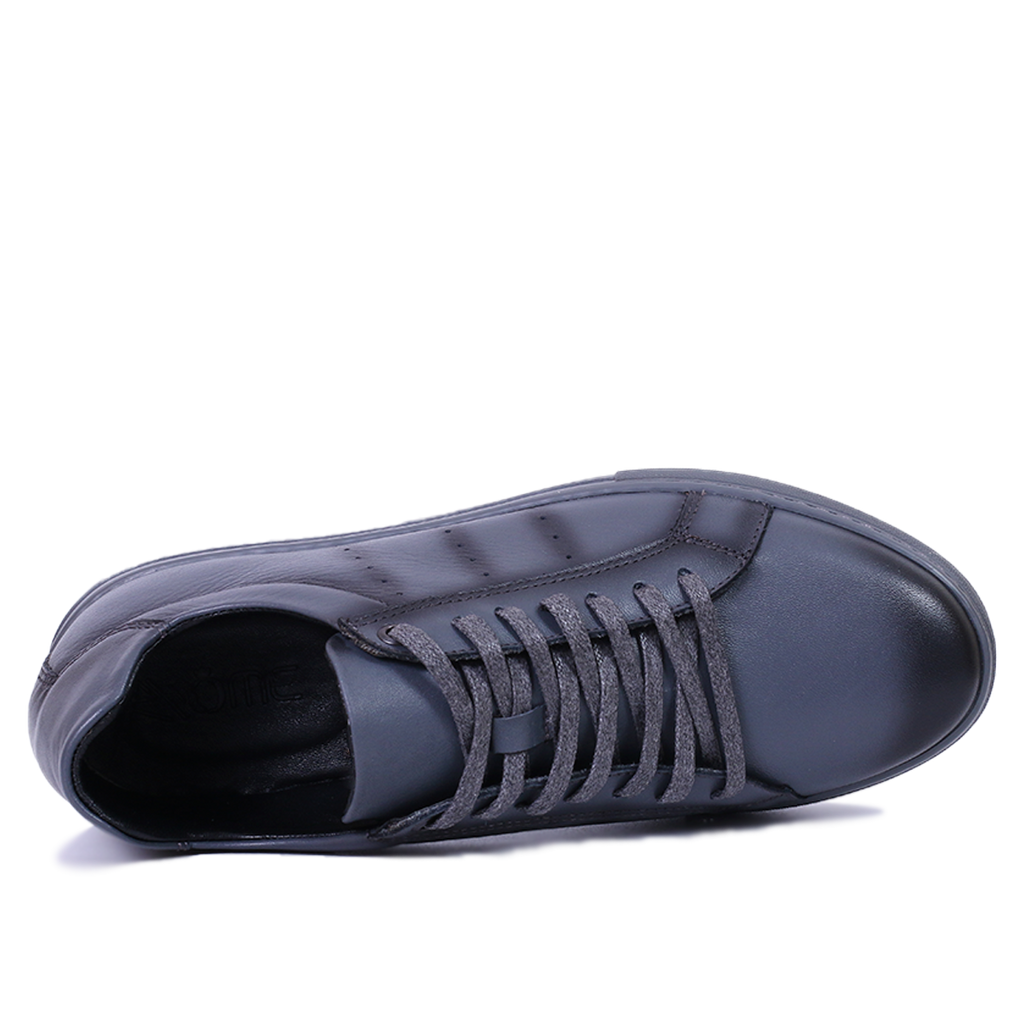 BASKET EN CUIR GRIS 528