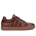 BASKET EN CUIR Tabac 528