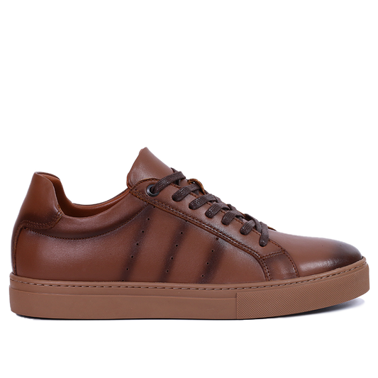 BASKET EN CUIR Tabac 528