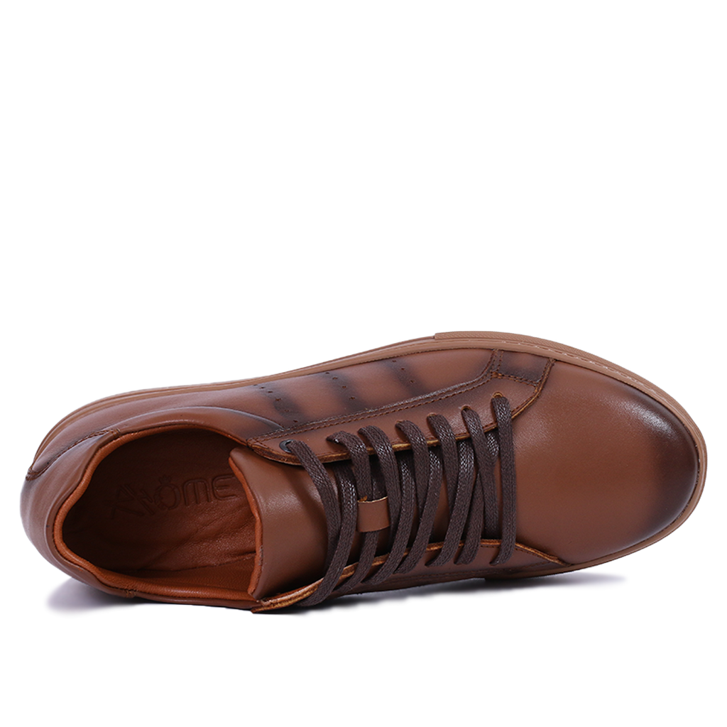 BASKET EN CUIR Tabac 528