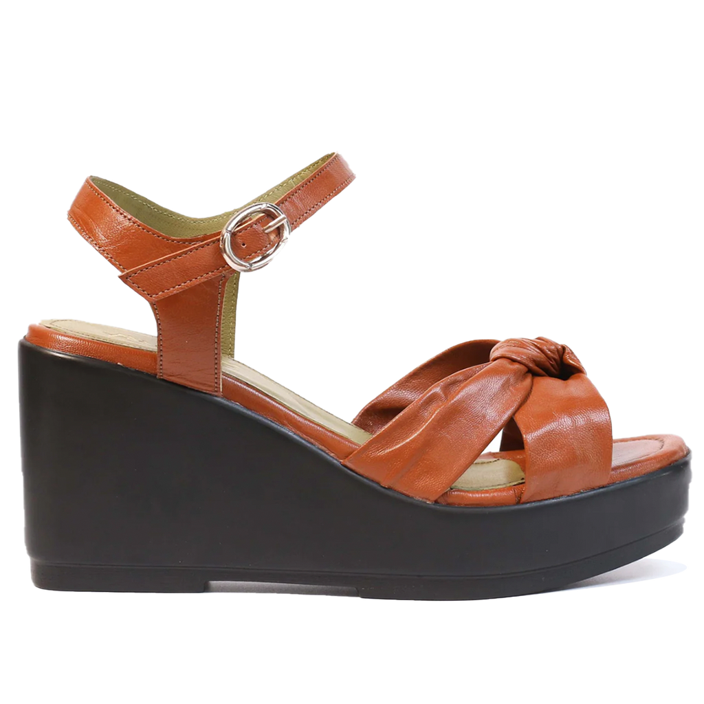 7006 SANDALES EN CUIR TABAC