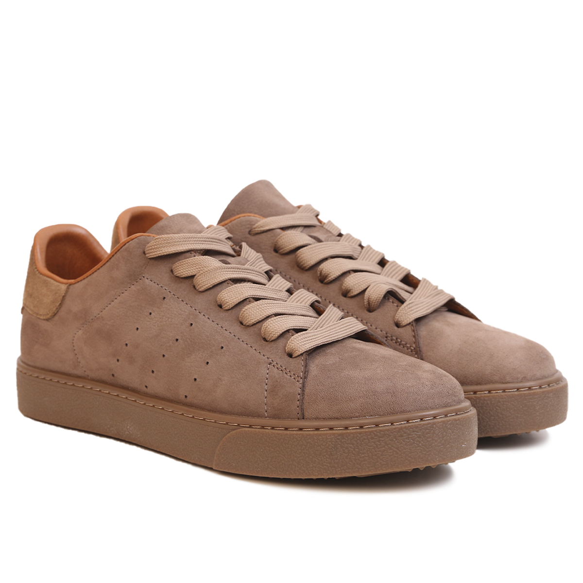 739F Baskets en Nubuck TAUPE