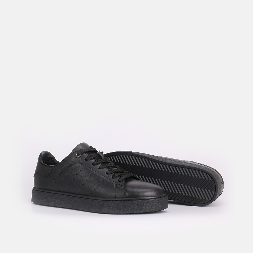 739F Baskets en cuir Noir