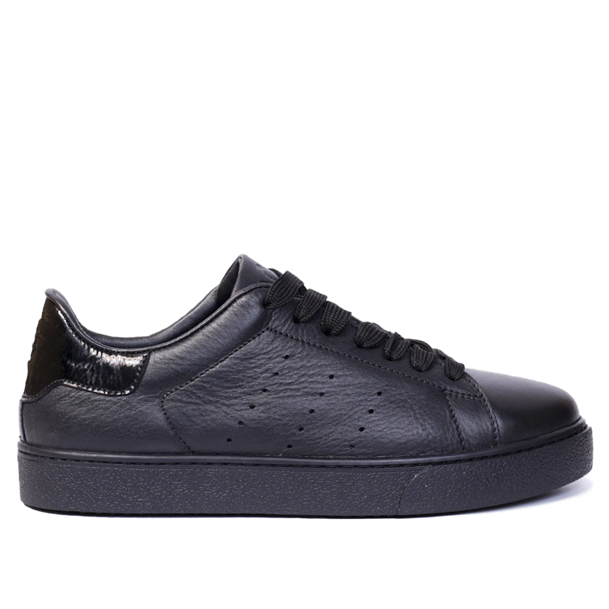 739F Baskets en cuir Noir