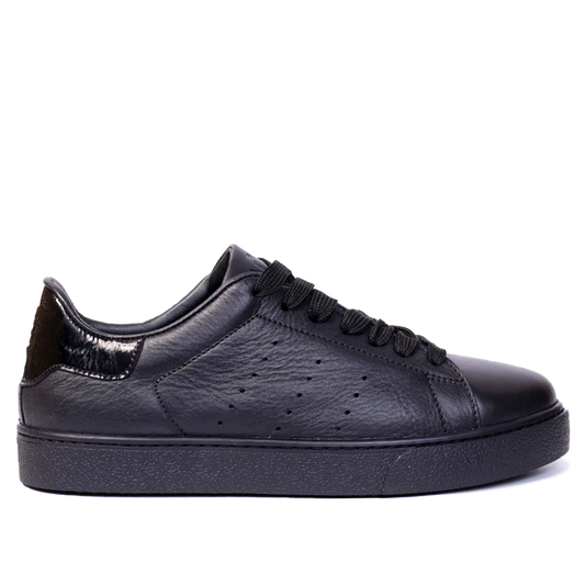 739F Baskets en cuir Noir