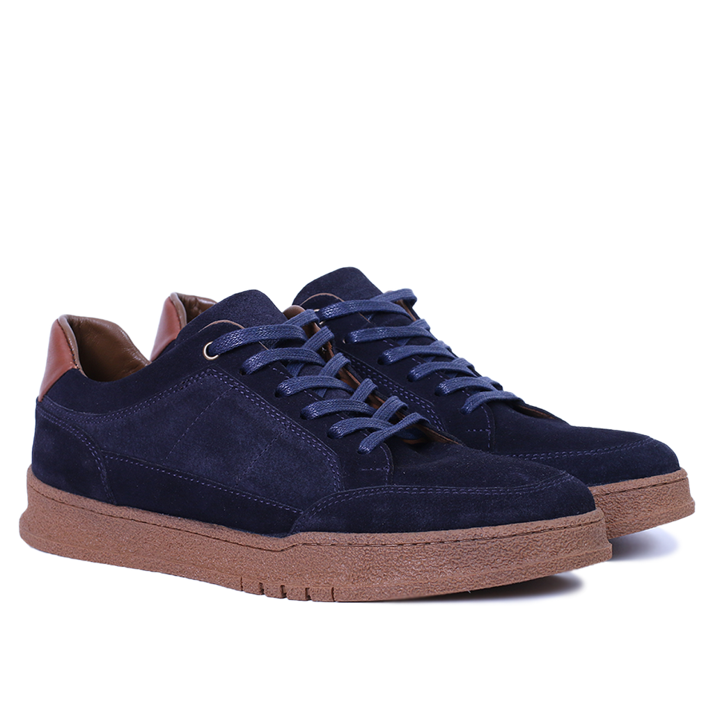 Chaussures sport en Daim BLEU 776